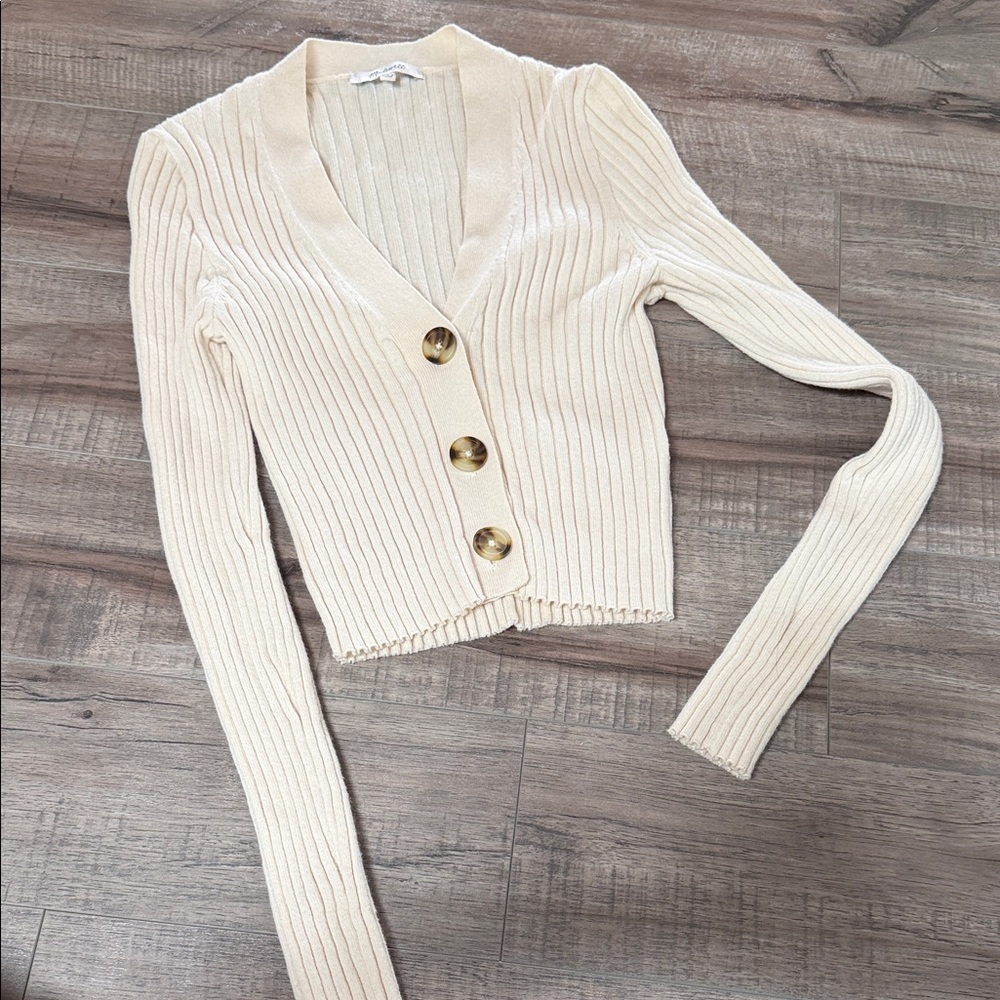 Madewell  Ribbed Button-Up Women's Sweater